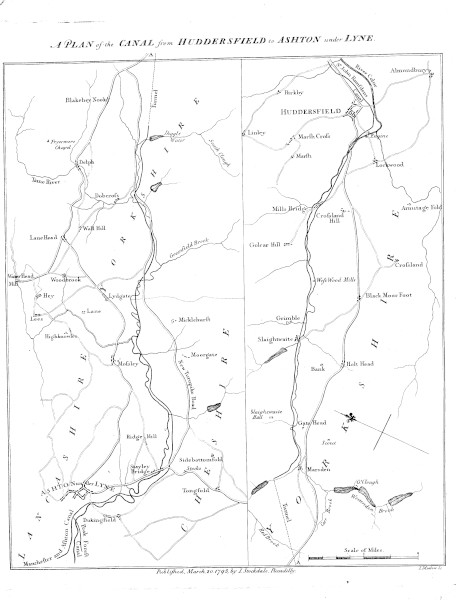 bw1041-95 - huddersfield to ashton under lyne 1795 image bw1041-95 - huddersfield to ashton under lyne 1795