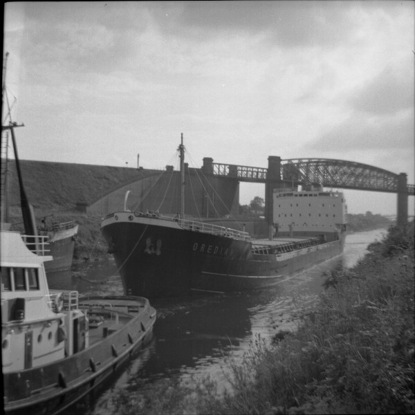 image 125 - 'oredian' (iron ore carrier) entering latchford locks bound for irlam steel works