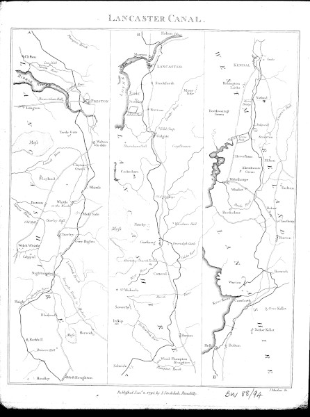 bw88-94 - lancaster canal 1795 image bw88-94 - lancaster canal 1795